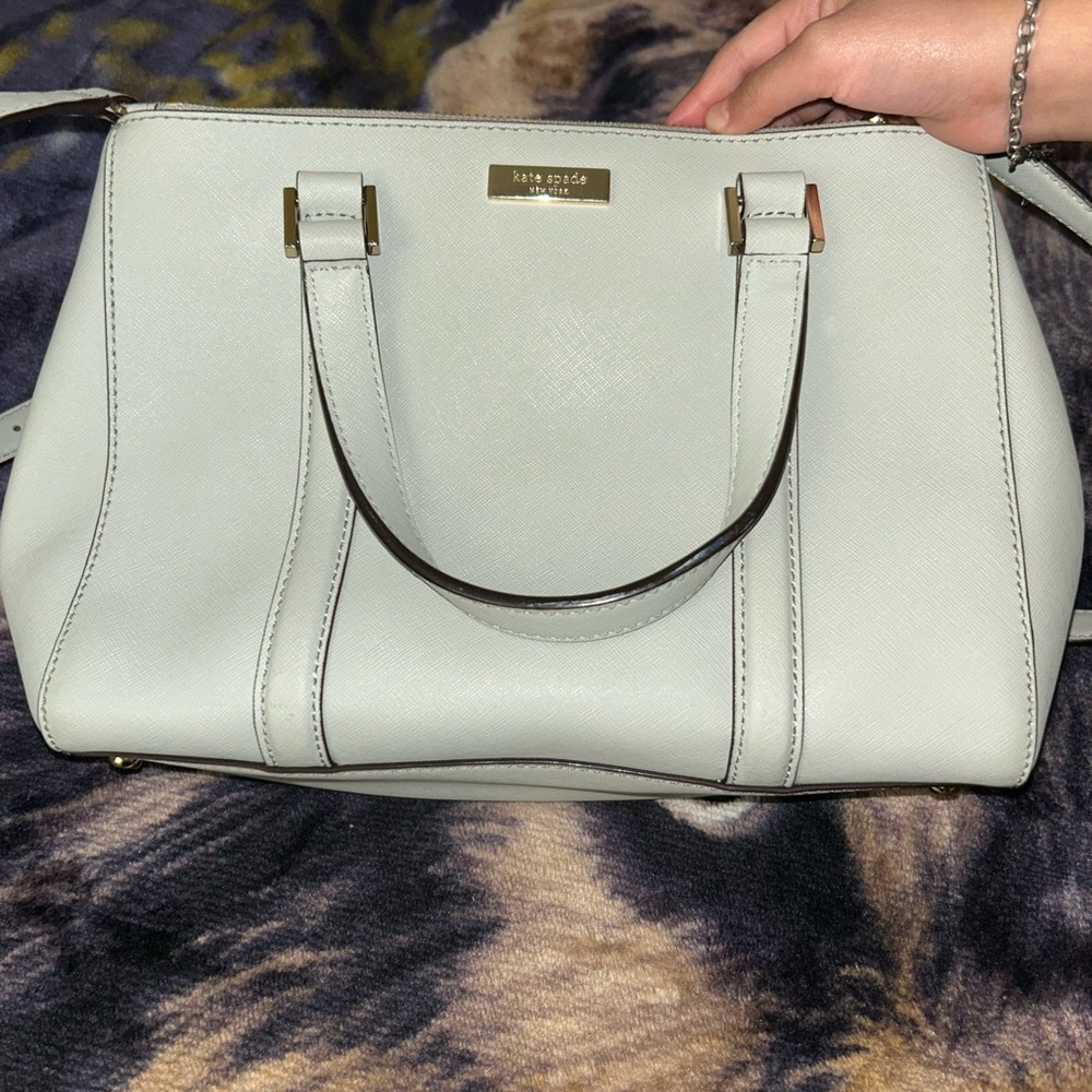 Kate Spade Light Gray Handbag - image 4